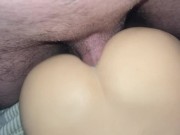 Daddy’s dick pulled out and leaked his cum 9/16
