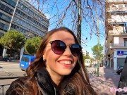 Cute Girlfriend Gets Fucked on Vacation in Athens! | Porn Vlog with Jamie Young 1/16