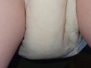 Peeing in my soggy diaper I was wearing all day 10/16