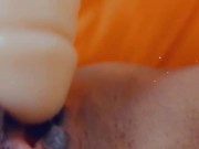 Extreme close up, wet pussy, big clit, sex machine dildo 10/16