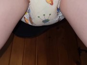 Cute diaper peeing 13/16
