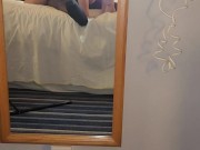 Moaning behind the scenes twerking on a big black cock 11/16