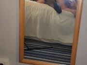 Moaning behind the scenes twerking on a big black cock 5/16