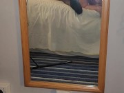 Moaning behind the scenes twerking on a big black cock 6/16