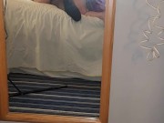 Moaning behind the scenes twerking on a big black cock 8/16