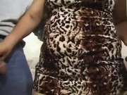 Brunette milf excited and horny by two big cocks stuck 2/16