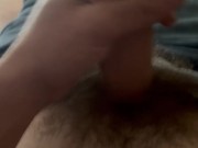 Watch cum shoot from my cock for over 1 minute. Multiple male orgasms so much cum! 3/16