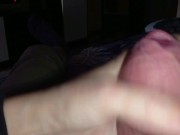 Big penis head close up. I cum from a masturbating massage 13/16
