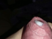 Big penis head close up. I cum from a masturbating massage 14/16