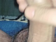 Big dry white cock masturbates and finishes slowly 2/16