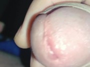 Big dry white cock masturbates and finishes slowly 8/16