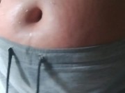 Just playing with my bellybutton and showing my pussy 7/16