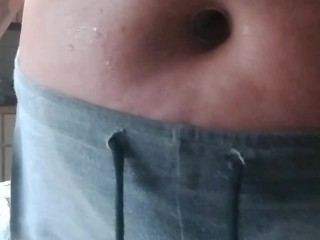 Just playing with my bellybutton and showing my pussy