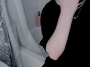 Quick tease with family right outside the door 16/16