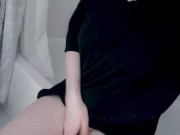 Quick tease with family right outside the door 2/16