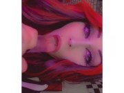 Goth babe BJ, squirting, teasing, cumming, SC montage 6/16