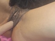 Being fucked by my dildo machine this milf enjoys it. 13/16