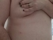 Natural tits with a little milk 4/16