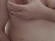 Natural tits with a little milk 7/16