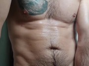 Solo male Taking a shower 16/16