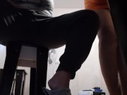 While my teacher is checking my homework next to me, I riskily masturbate under the table and cum 7/16