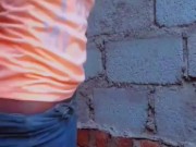 Sexy African Ebony Fucking Her Wet Pussy Outside Almost Caught By Neighbors 6/16