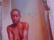 Sexy African Ebony Showers Outside While Neighbors Sing Next Door 12/16