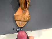 Fucking Peep Toe and Cum on Used Old Well Worn High Heels 14/16