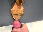 Fucking Peep Toe and Cum on Used Old Well Worn High Heels 9/16
