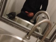 Bathroom stroking it at work 10/16