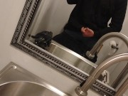 Bathroom stroking it at work 12/16