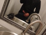 Bathroom stroking it at work 16/16