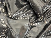 Heavy rubber bondage helmet - Miss Fetilicious 16/16