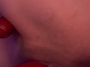 Slow motion pussy anal self fuck 8/16