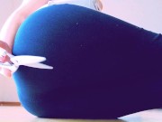 big round cheeks: Raven cuts off her pants and oils up her big ass 1/16