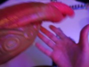 Unboxing Mr. Hankeys HungerFF, Hentai and Davy's Tendrils Dildos 13/16