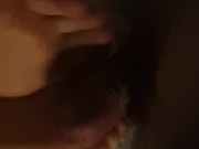 Love her feet playing with my cock 14/16