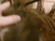 He caught me masturbating on halloween and me by creampie in pussy 5/16