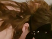 He caught me masturbating on halloween and me by creampie in pussy 8/16