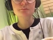 covered in paint drinking an espresso 12/16