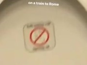 on a train to Rome 15/16