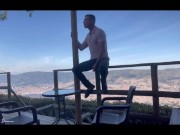 In the jacuzzi, touching my thick and hard cock for you I give you all my milk on your buttocks 1/16