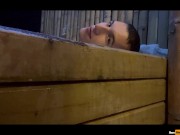 In the jacuzzi, touching my thick and hard cock for you I give you all my milk on your buttocks 11/16