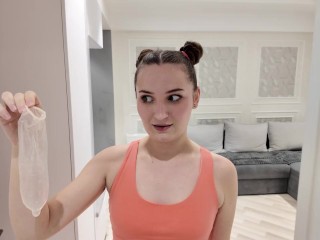 My hot stepsister forgot condom after sex with her boyfriend