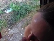 Schlampe bläst an der Bushalte Station 13/16