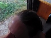 Schlampe bläst an der Bushalte Station 3/16