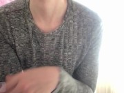 Opening my bodysuit and showing my boobs to my naughty boys, a morning tease with Your_3P 6/16