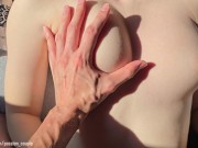 Gently Taking Care Of His Hard Cock! POV Cum On Tits! 4/16