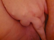 quick masturbation of my hairy pussy. 8/16