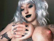 Lactation Milky Goth MILF Titty Compilation | Goth Mommy Lilli 6/16
